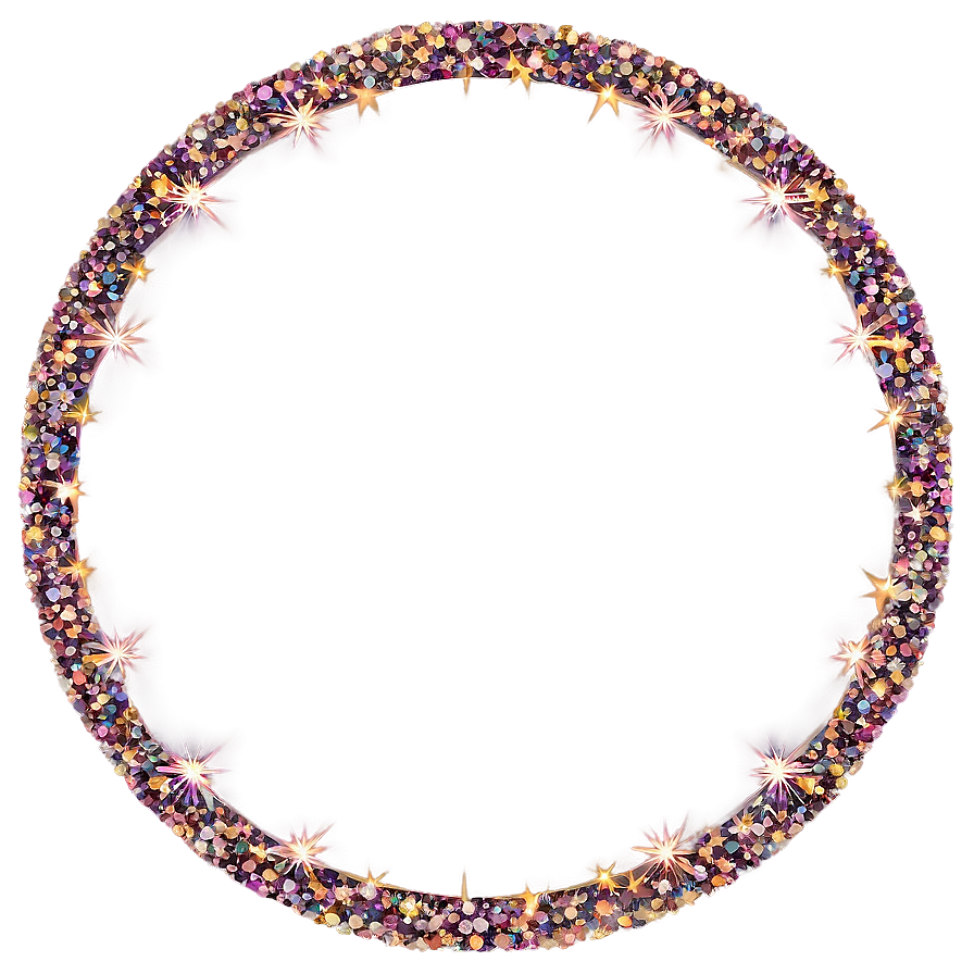 Sparkle Circle Frame Png 06122024