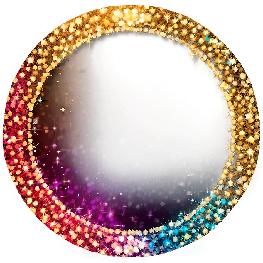 Sparkle Circle Frame Png Eiq12