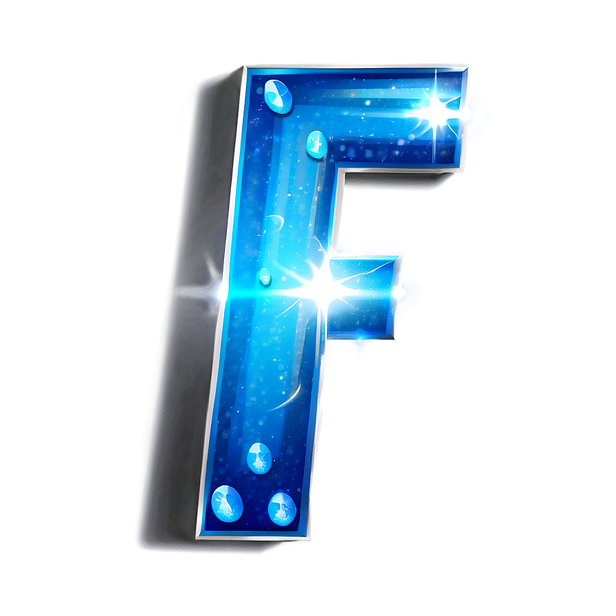 Sparkle Letter F Png Rad