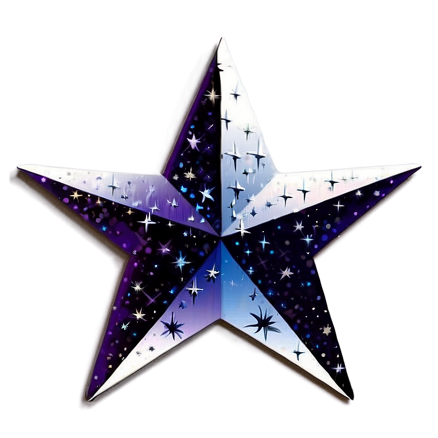 Sparkle Star Silhouette Png Myp90