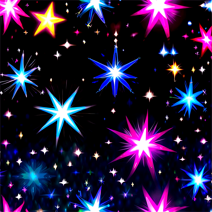 Sparkle Stars Pattern Png Vrp64