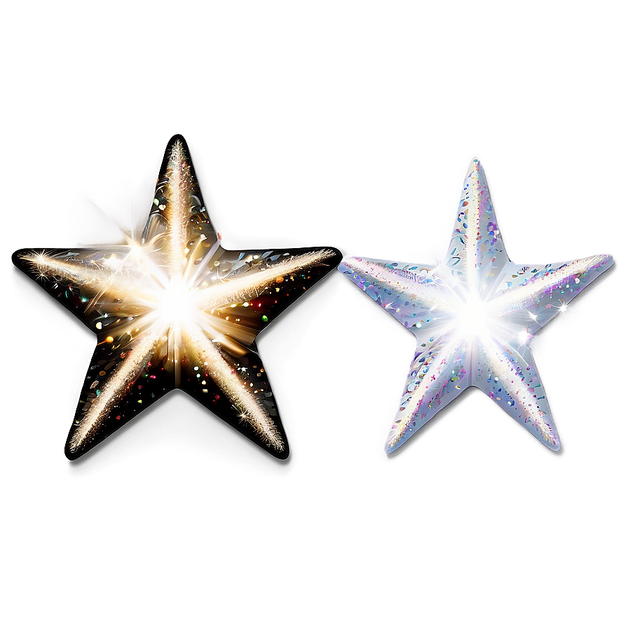 Sparkle Stars With Glitter Effect Png Fmv