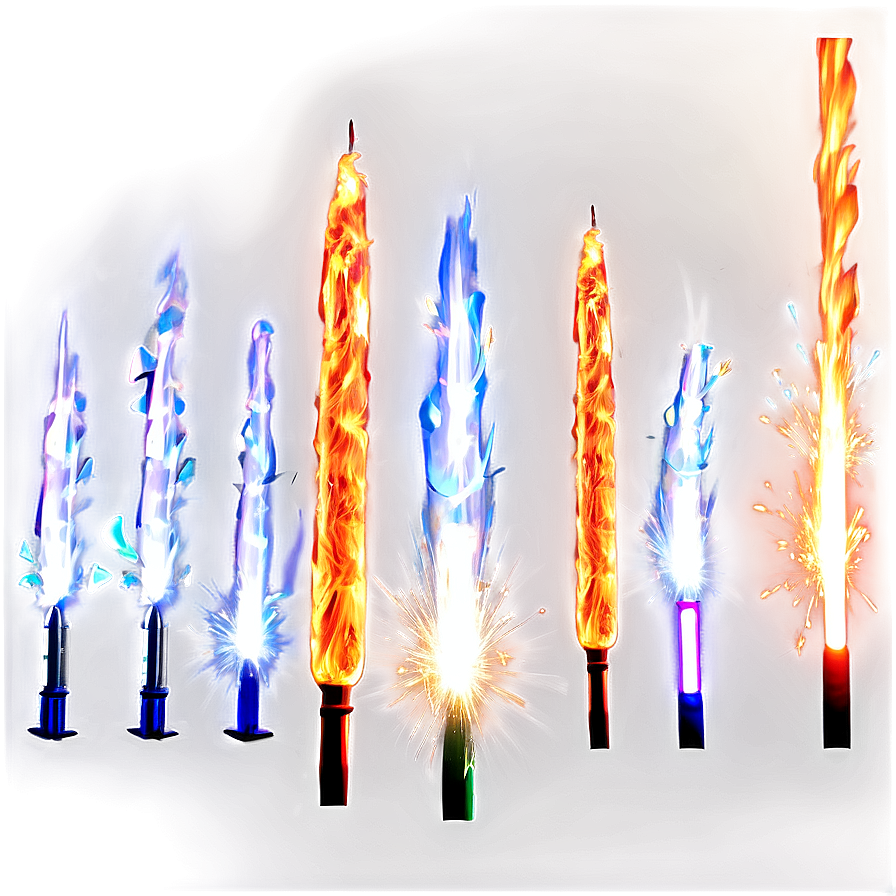 Sparklers Fire Glow Png 71