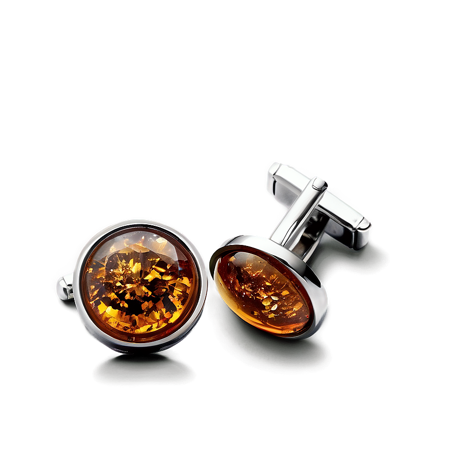 Sparkling Amber Cufflink Png 92