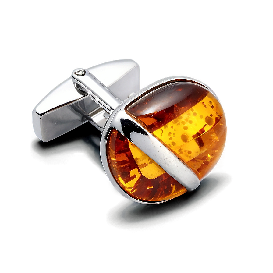 Sparkling Amber Cufflink Png Wrf