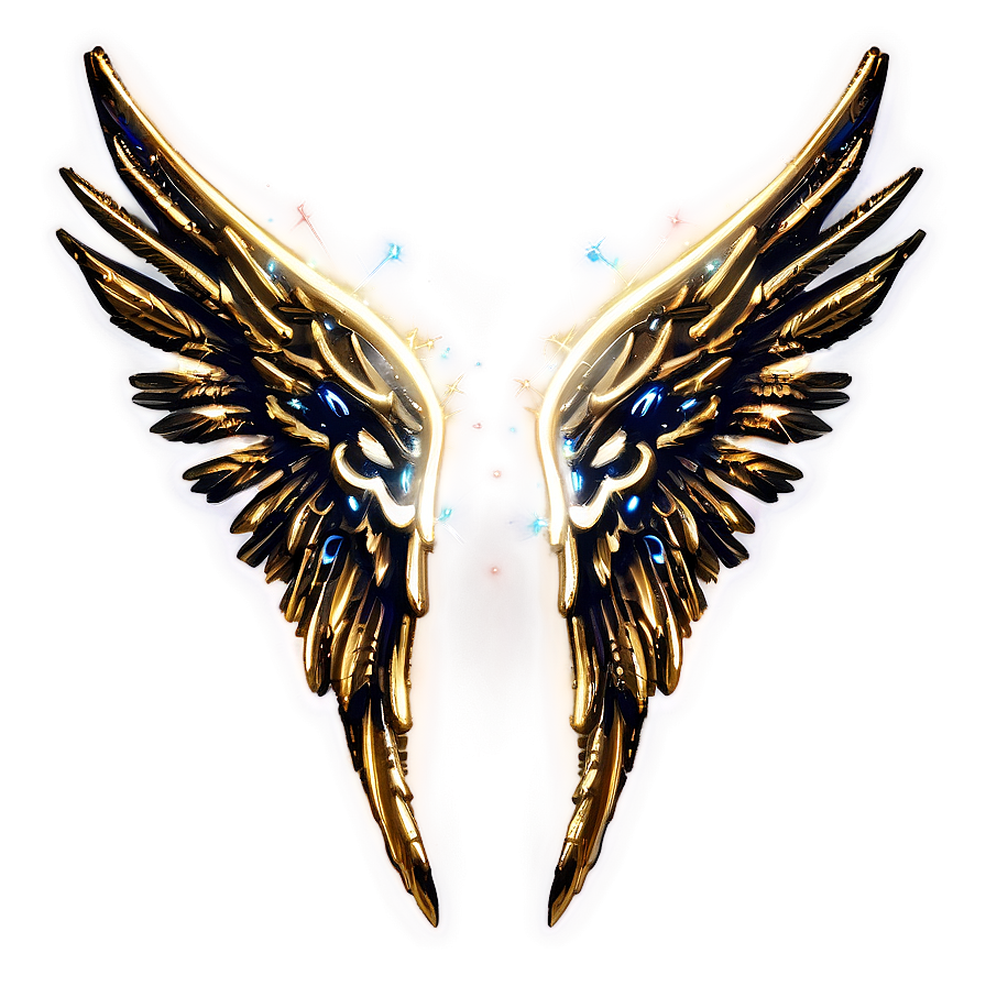 Sparkling Angel Wings Icon Png 05042024