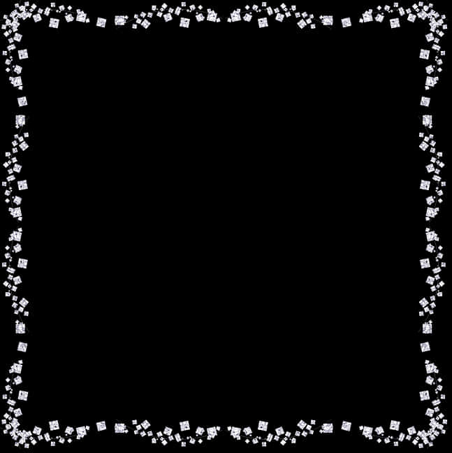 Sparkling Black Glitter Frame