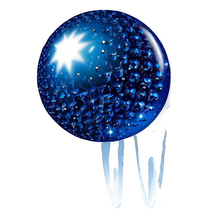 Sparkling Blue Ball Png 06132024