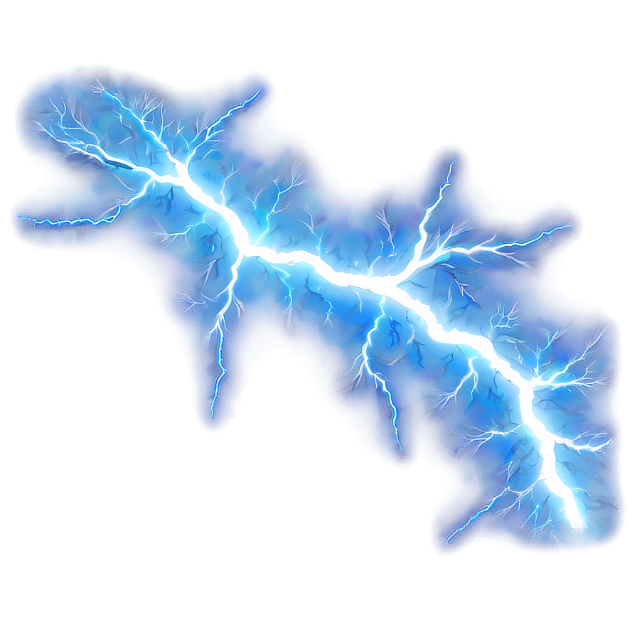 Sparkling Blue Lightning Png 06202024