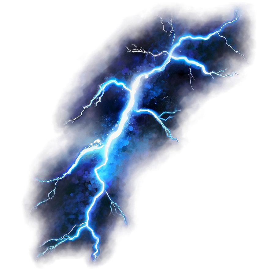 Sparkling Blue Lightning Png Nkb33