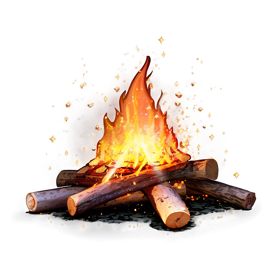 Sparkling Bonfire Png A