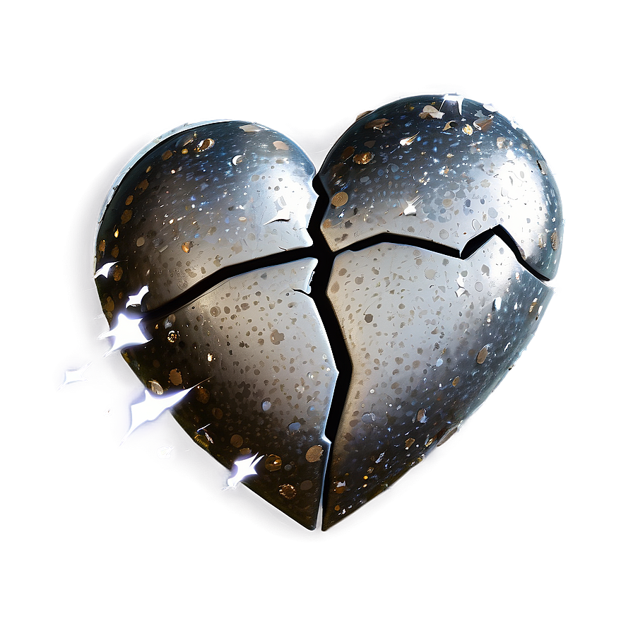 Sparkling Broken Heart Png 83