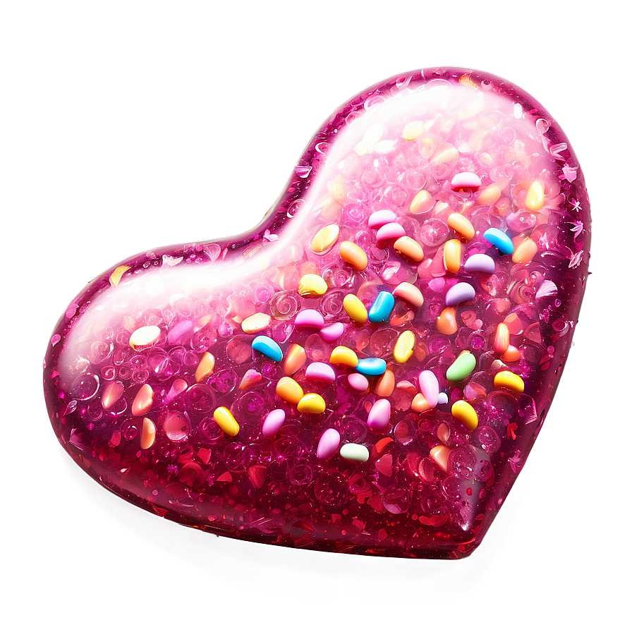 Sparkling Candy Hearts Png 35