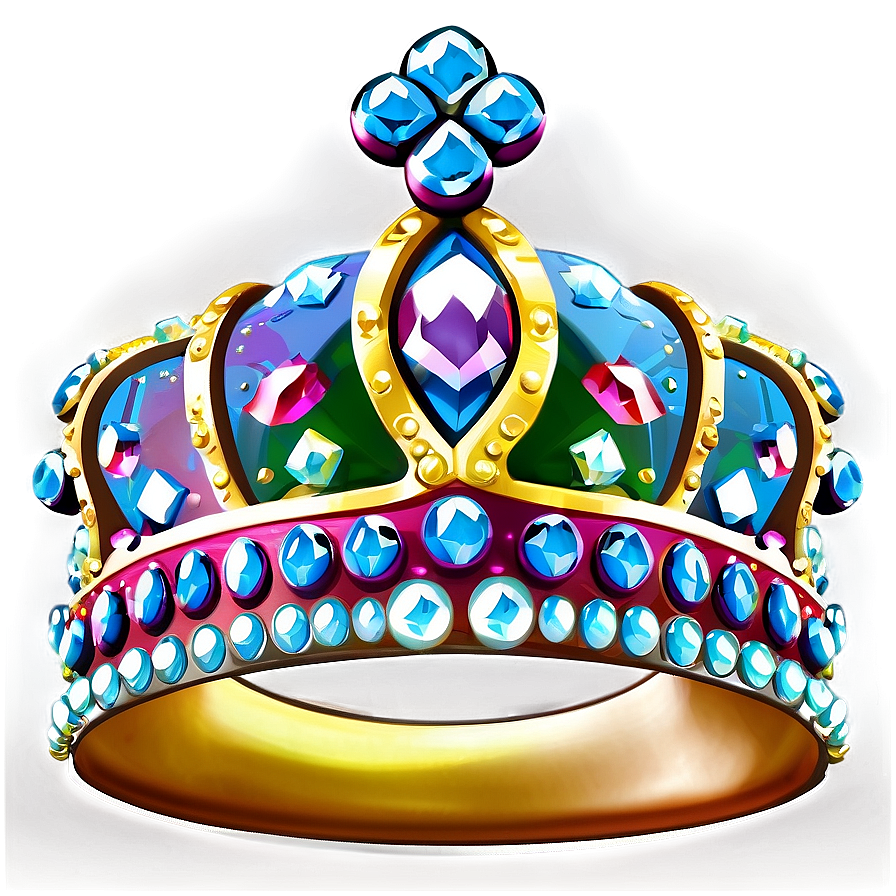 Sparkling Cartoon Crown Png 9