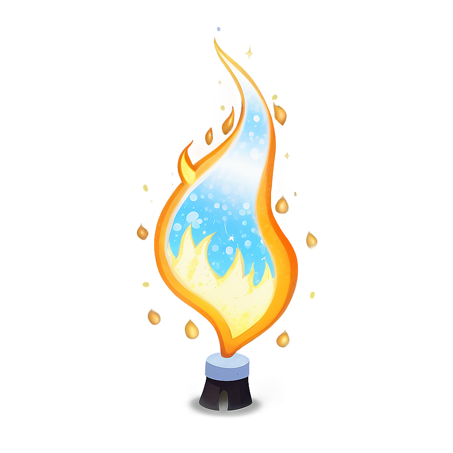 Sparkling Cartoon Fire Png Ata93