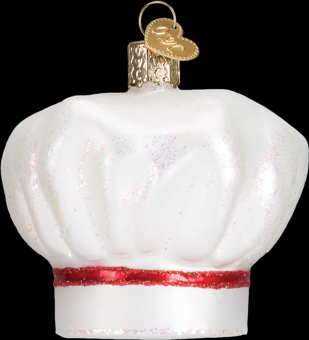 Sparkling Chef Hat Ornament