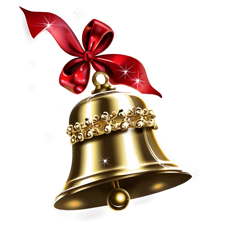 Sparkling Christmas Bell Png Ejb