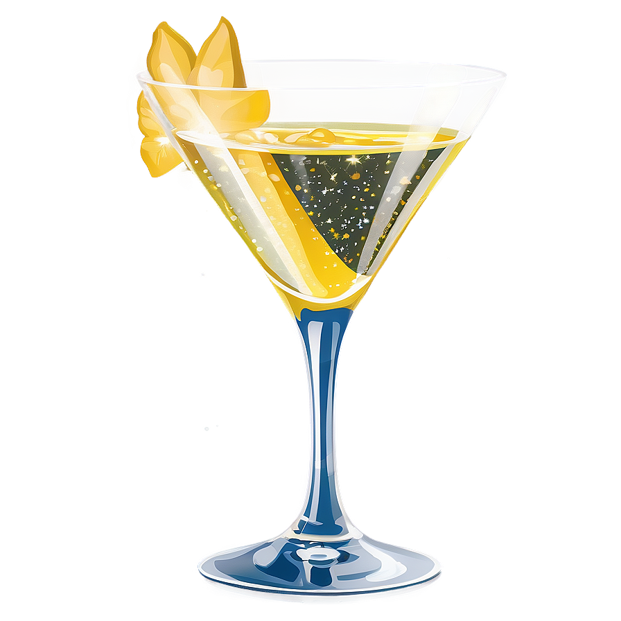 Sparkling Cocktail Glass Png 10