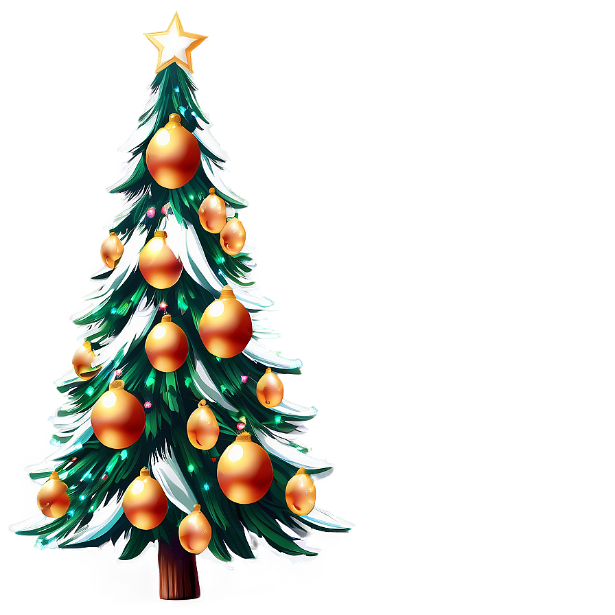 Sparkling Cute Christmas Tree Png Ggj18