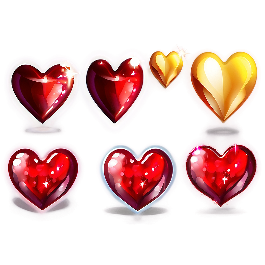 Sparkling Cute Heart Png 66