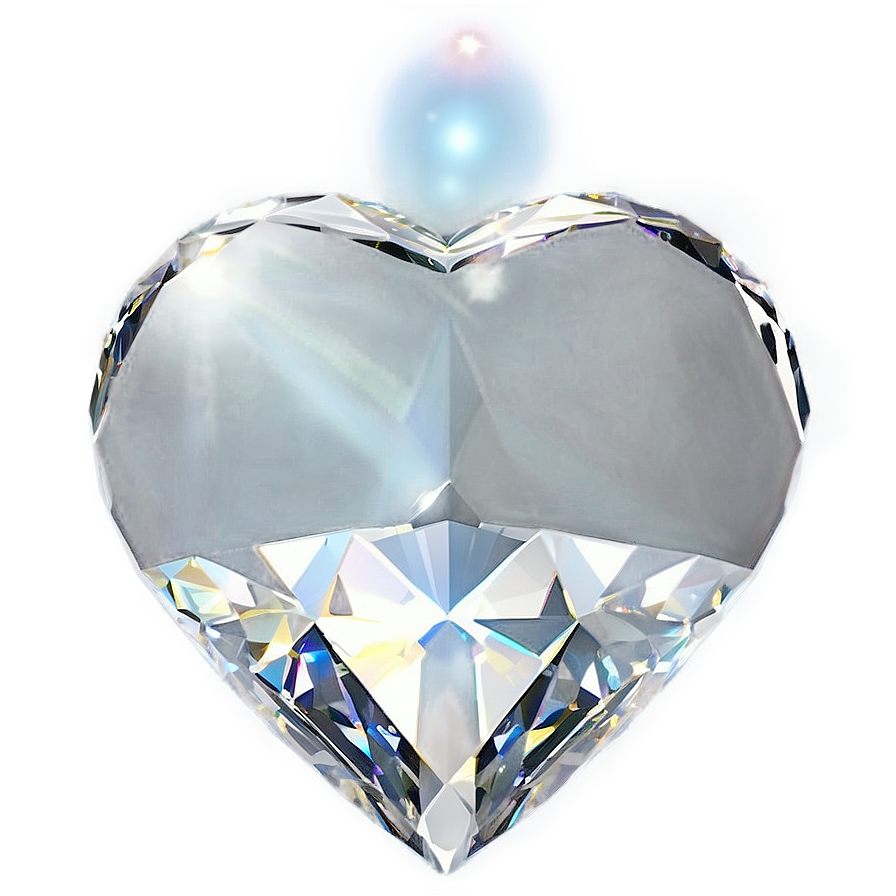 Sparkling Diamond Heart Png Edx