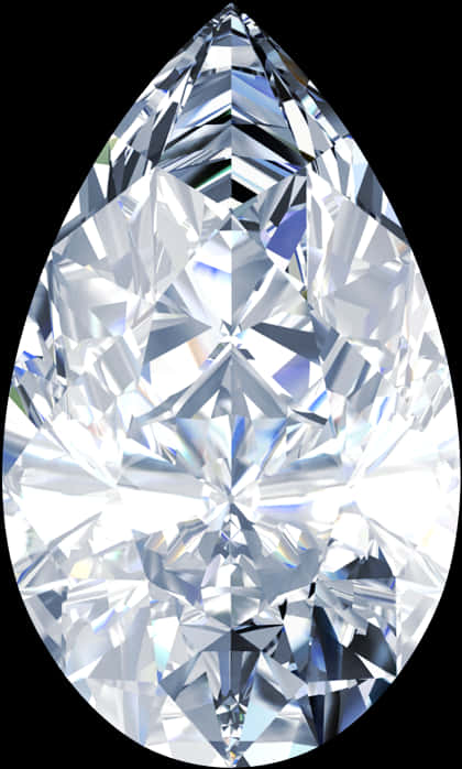 Sparkling Diamond Tear Drop