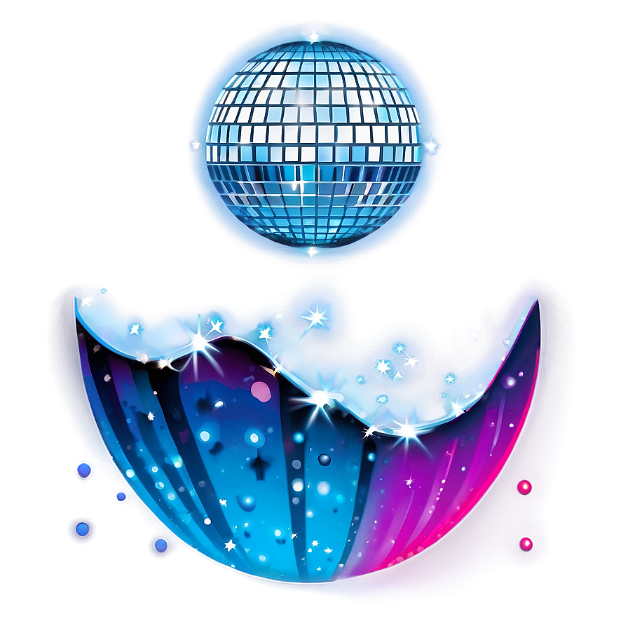 Sparkling Disco Ball Illustration