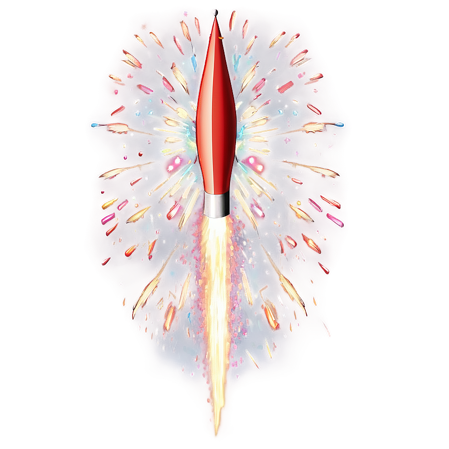 Sparkling Firework Rocket Png Upo38