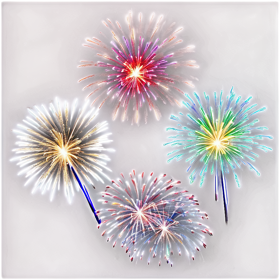 Sparkling Fireworks Png Iul