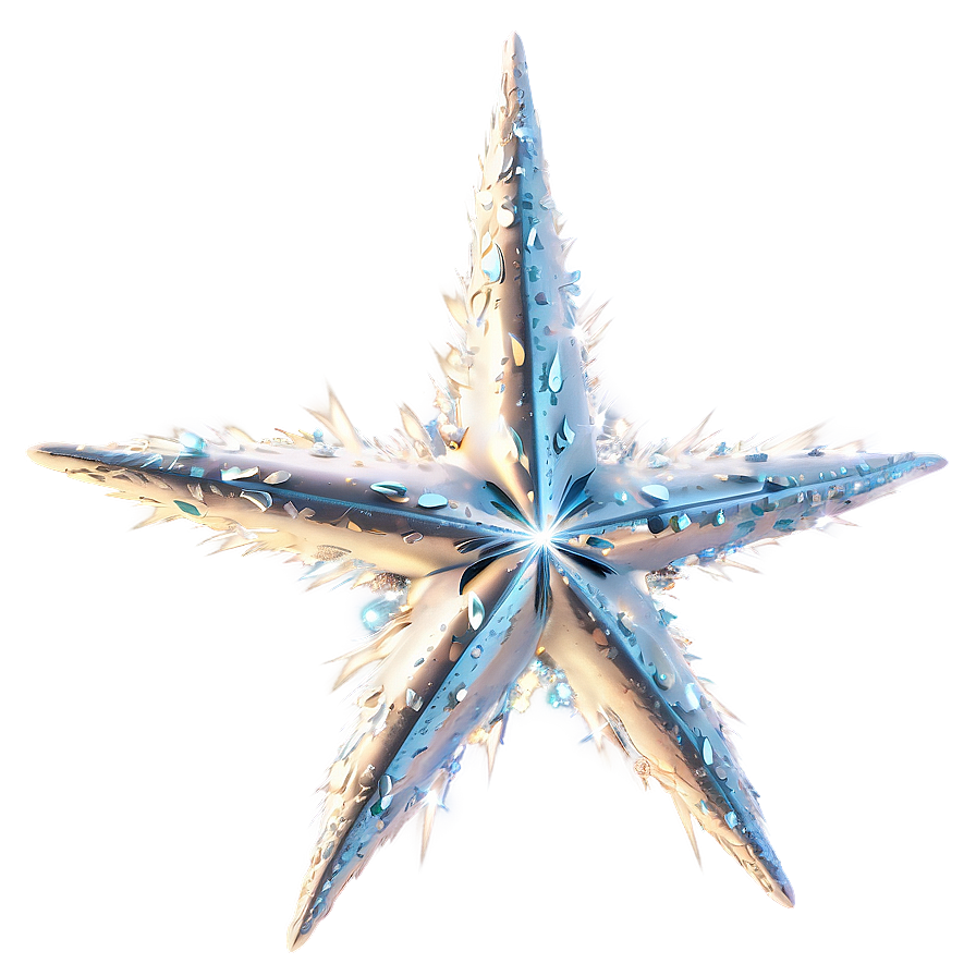 Sparkling Frosty Star Png Bdq