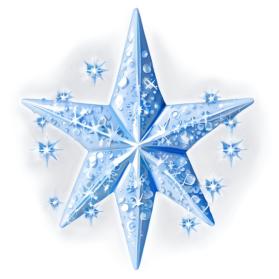 Sparkling Frosty Star Png Khi96