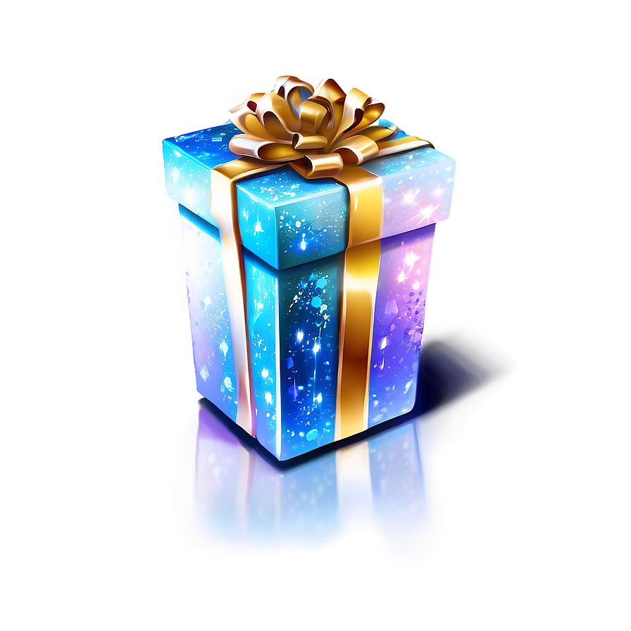 Sparkling Gift Box Png Ooj