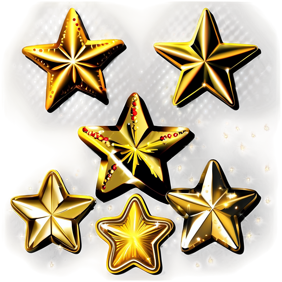 Sparkling Gold Stars Png Bcs76