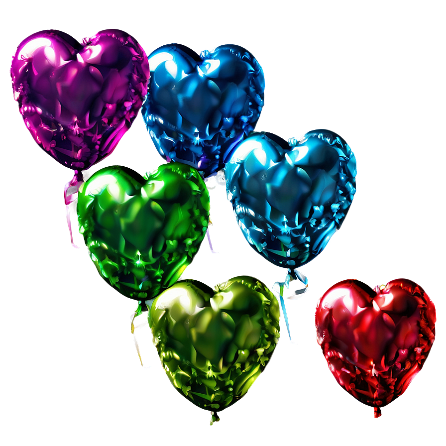 Sparkling Heart Balloon Png 06212024