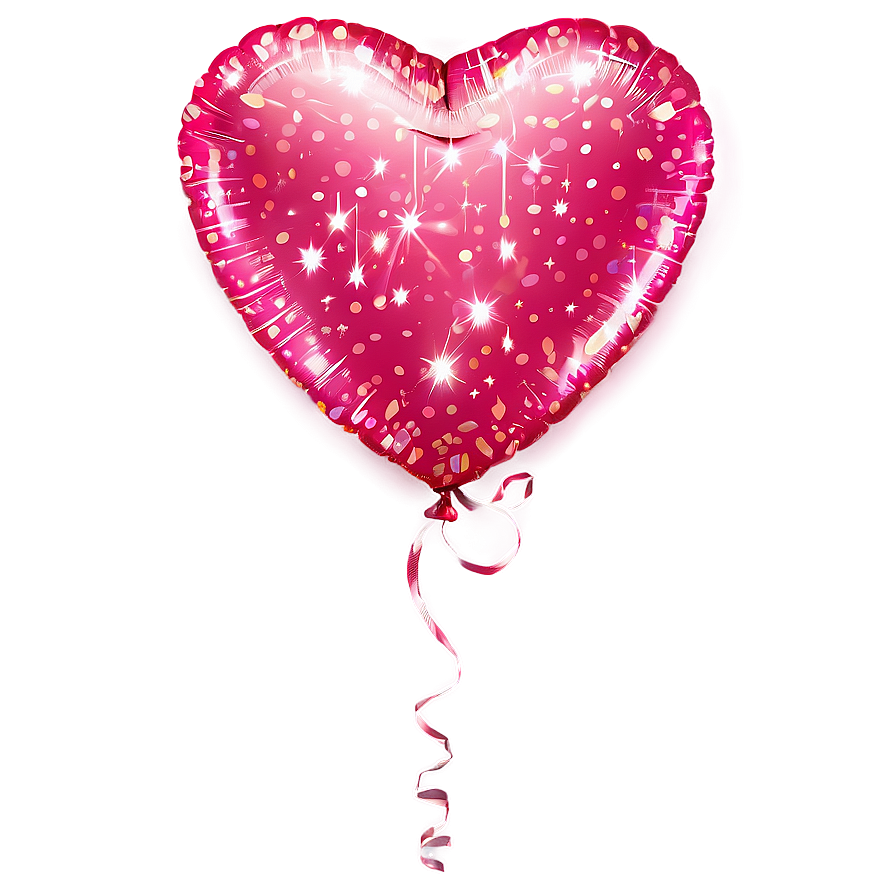 Sparkling Heart Balloon Png 68