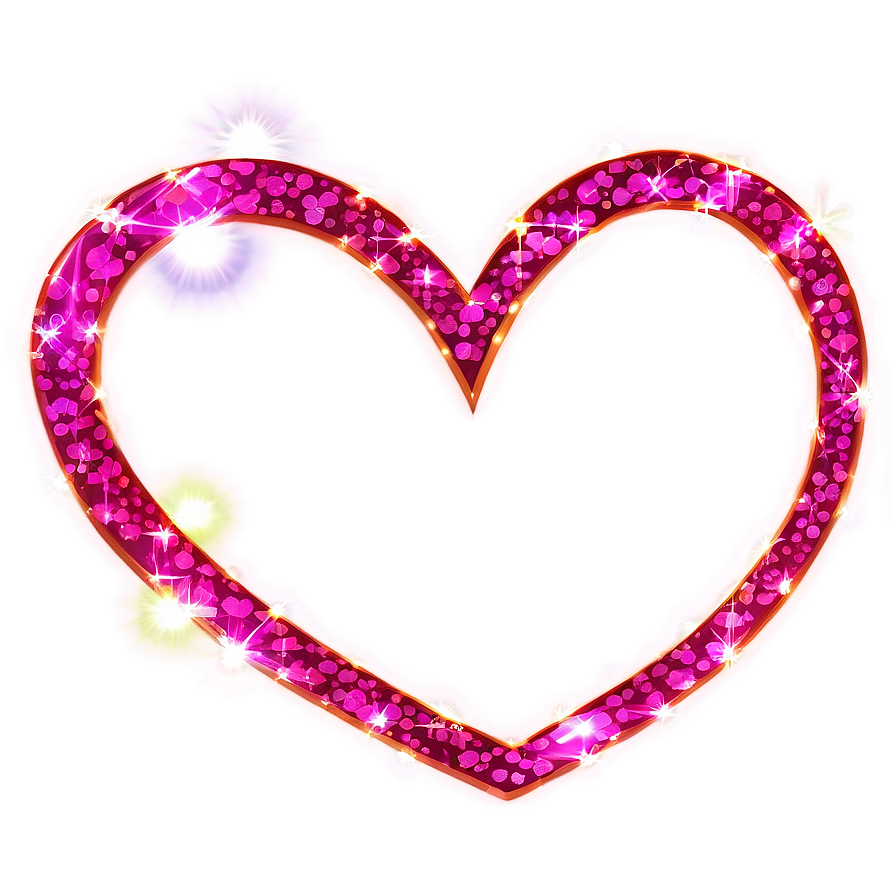 Sparkling Heart Clipart Effect Png Bni26