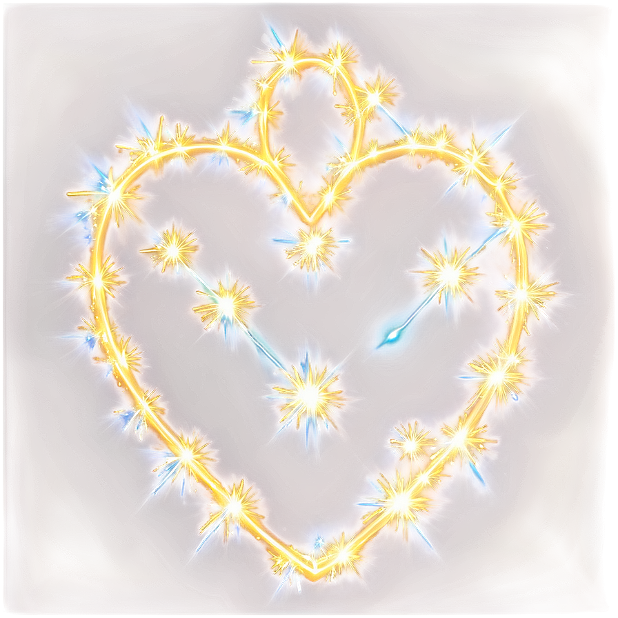 Sparkling Heart Effect Png C