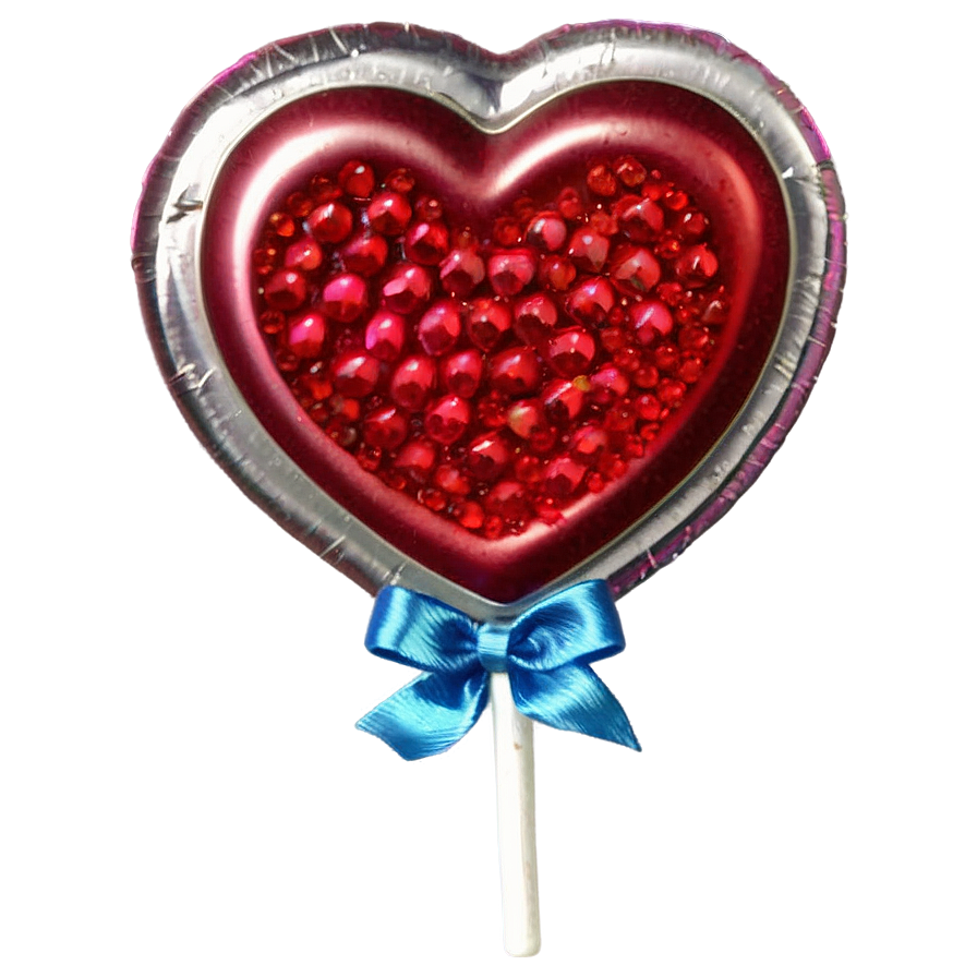 Sparkling Heart Lollipop Png 06292024