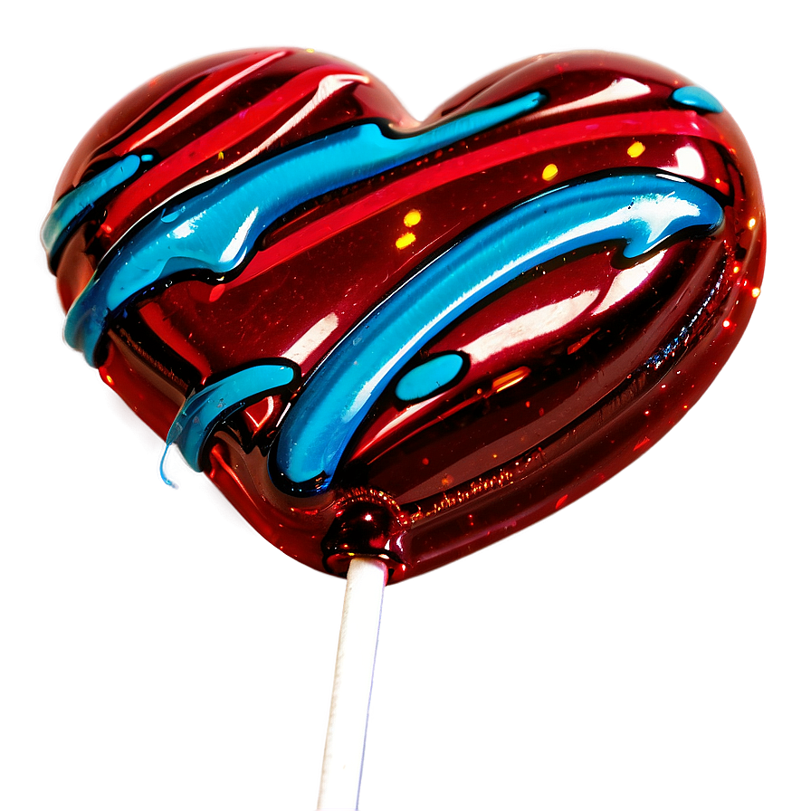 Sparkling Heart Lollipop Png Bwv