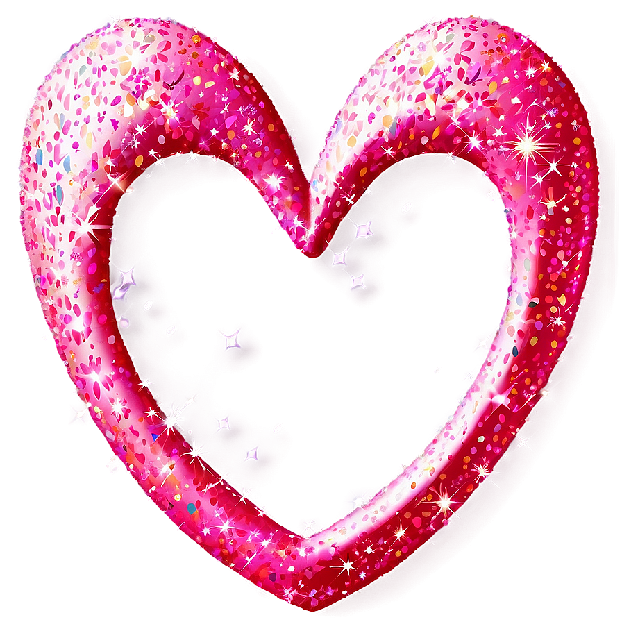 Sparkling Heart Overlay Png Fdf48