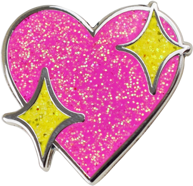 Sparkling Heart Pin