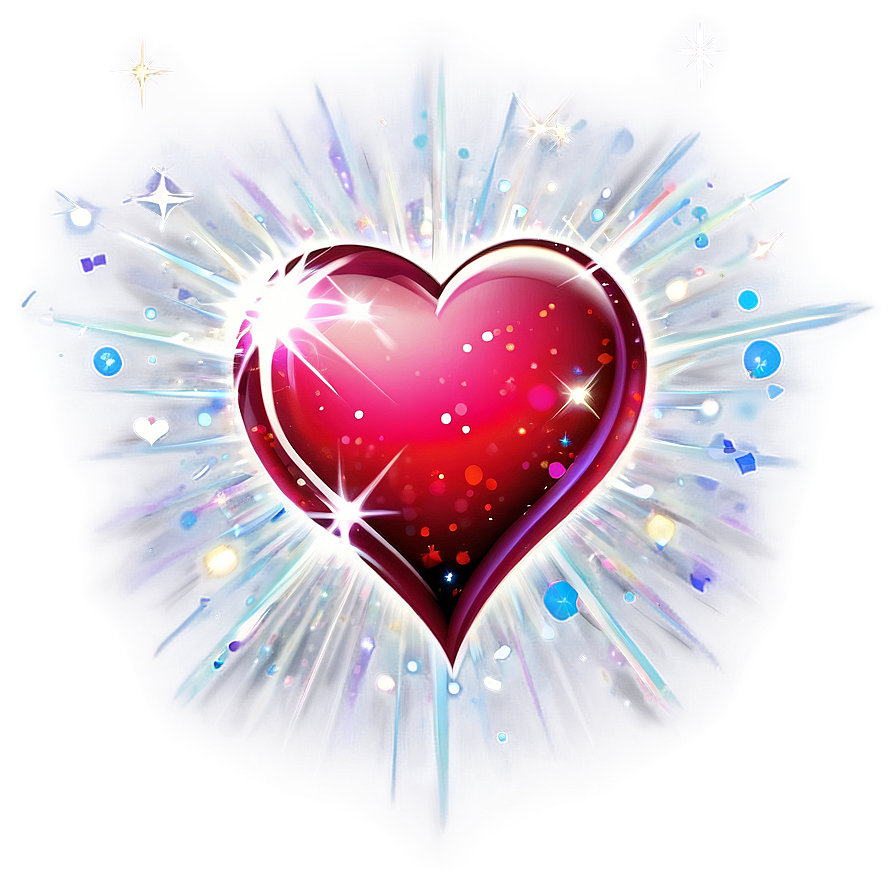 Sparkling Heart Vector Png Dar2