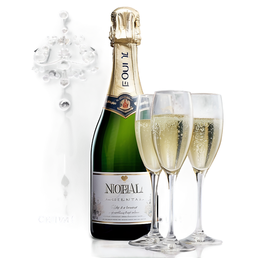 Sparkling Noel Champagne Png 36