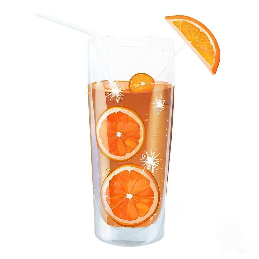 Sparkling Orange Beverage Png 28