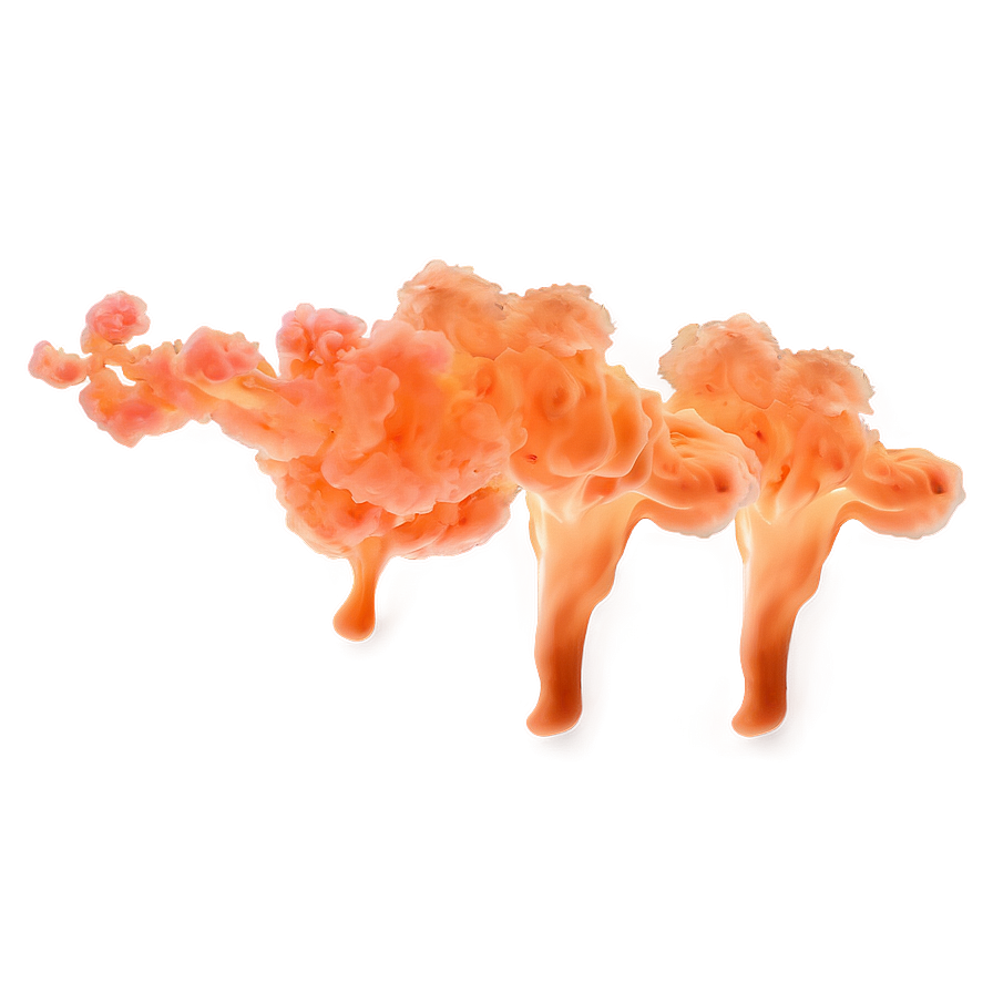 Sparkling Orange Smoke Dream Png Pmk18