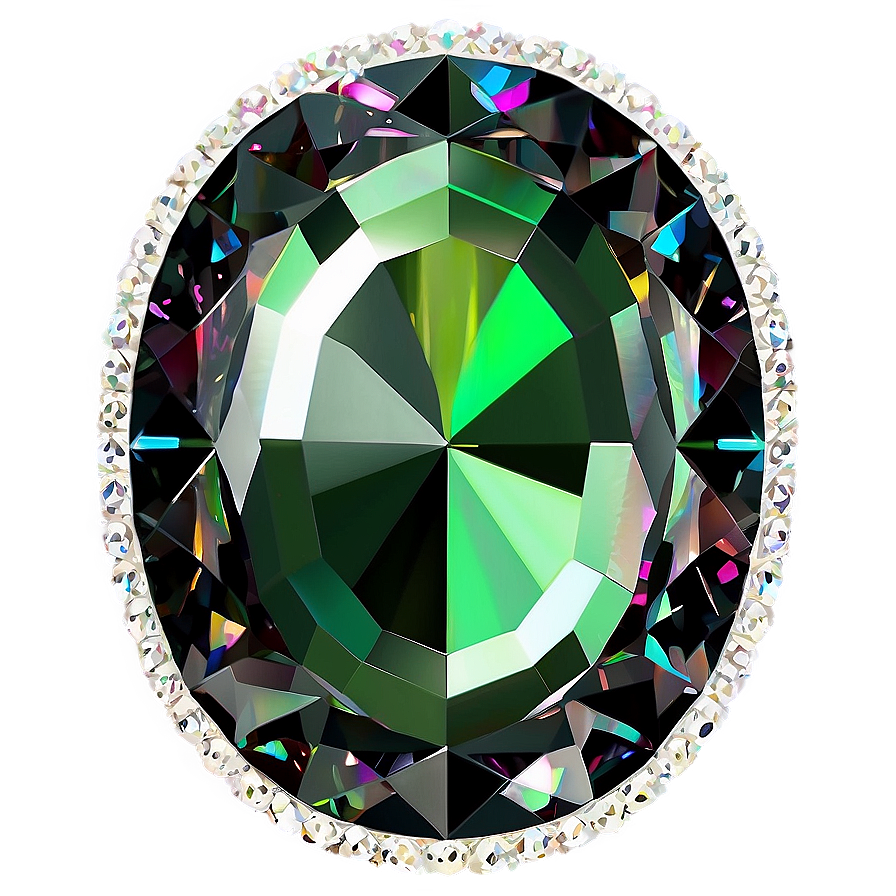 Sparkling Oval Jewel Png 24