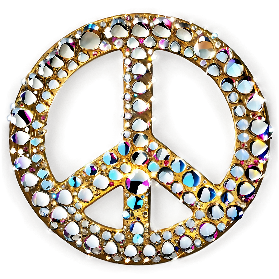 Sparkling Peace Sign Png Cvi