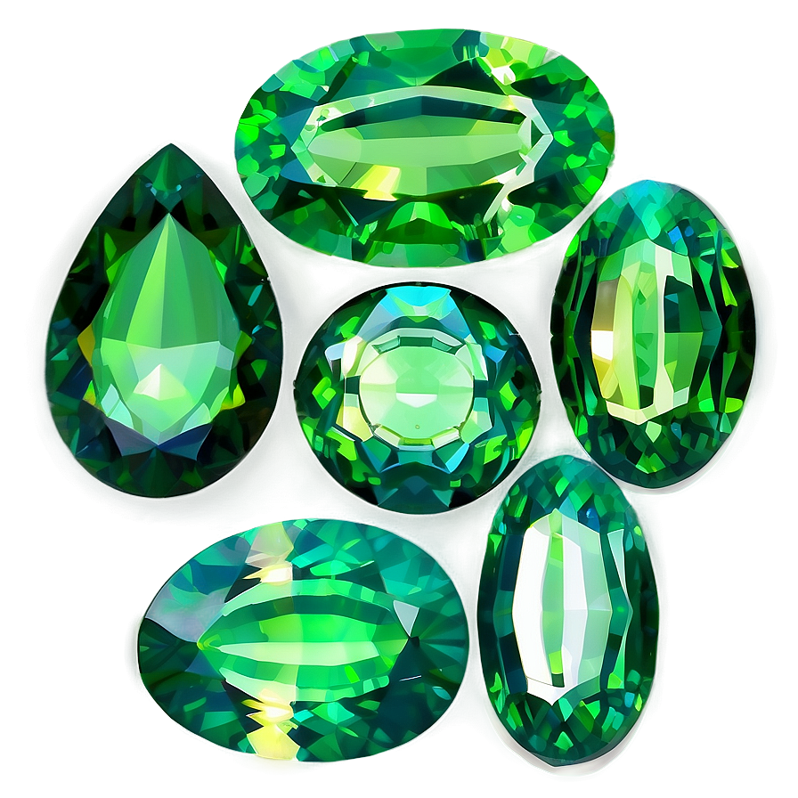 Sparkling Peridot Stone Png 72