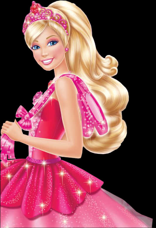 Sparkling Pink Barbie Doll