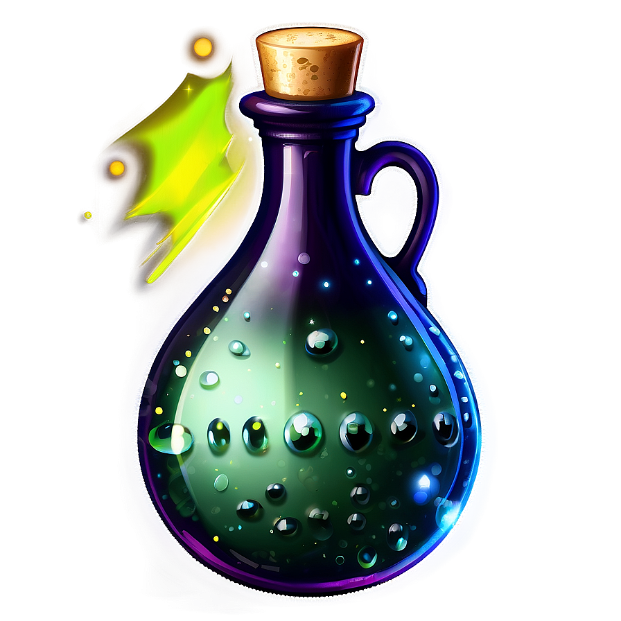 Sparkling Potion Bottle Png Lbv14